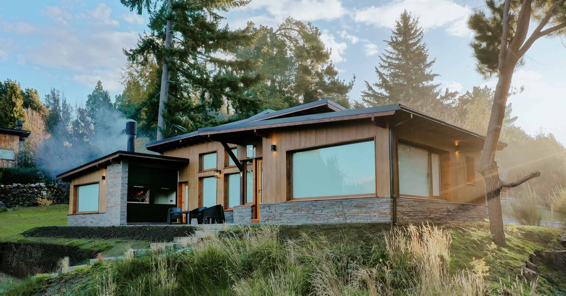 exterior photo of the Cinco Cumbres house